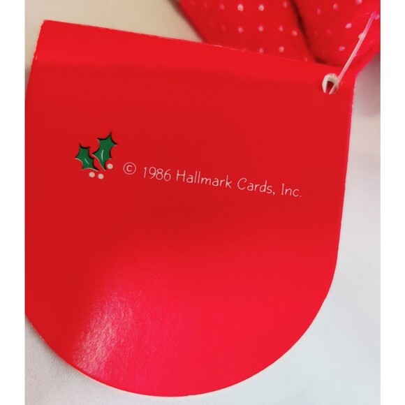 VTG Hallmark 1986 CHRISTMAS Holiday Reindeer Plush Ramona 8" WIDE with Tags - Picture 5 of 11